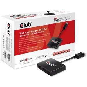 CLUB3D SenseVision MST Hub DisplayPort™ 1.2 Tripple Monitor