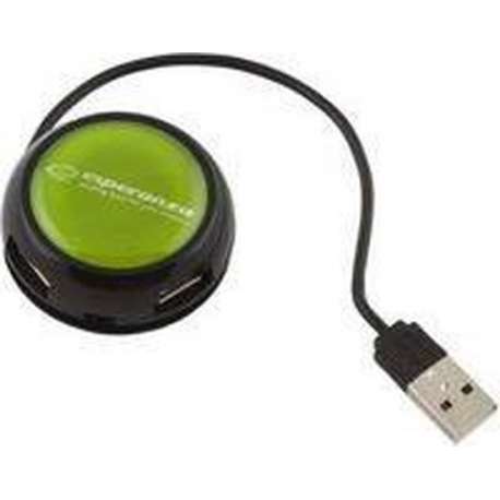 Esperanza 4-poorts USB 2.0 Hub Yoyo - Groen