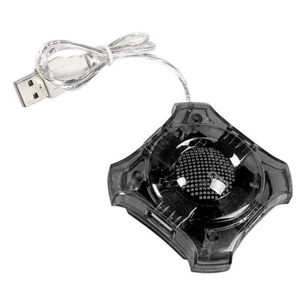 Esperanza 4 Poorts USB 2.0 Hub Star - Zwart