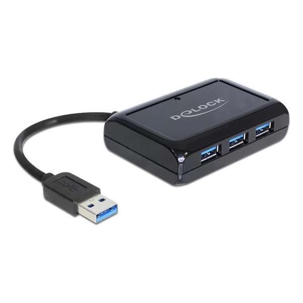 Delock USB 3.0 Hub 3 Port + 1 Port Gigabit LAN 10/100/1000