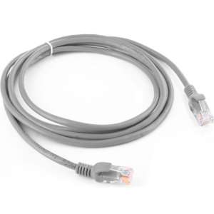 By Qubix internetkabel - 1.5 meter - grijs -  CAT5E ethernet kabel - RJ45 UTP kabel met snelheid van 1000Mbps