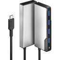 ALogic USB-C Fusion SWIFT 4-in-1 Hub - Space Grey