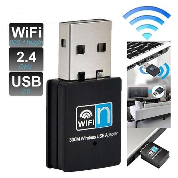 USB Wifi Dongel 300 MB/s USB Wifi Adapter Draadloos internet