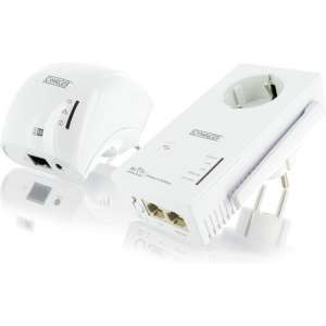 Schwaiger PLC542W Powerline WLAN Adapter Starter Kit 500 MBPS