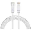 3m CAT6 Ultra dunne Flat Ethernet netwerk LAN kabel (1000Mbps) - Wit