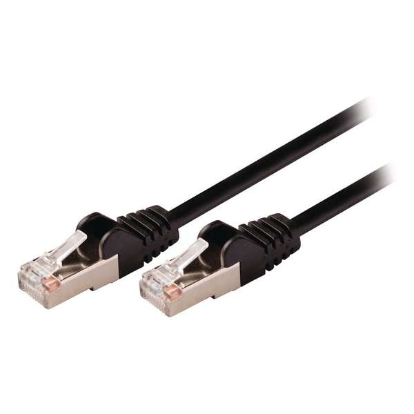 Valueline VLCP85121B100 netwerkkabel 10 m Cat5e SF/UTP (S-FTP) Zwart