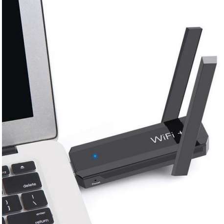 USB 2.0 Wireless WiFi Repeater 300Mbps Signaal versterker 802.11n/b/g Dual Antenna Booster / Range extender / HaverCo