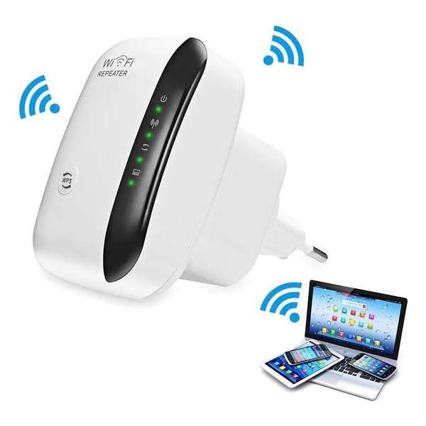 LOUZIR Wifi Versterker 300Mbps - Repeater - Stopcontact - Draadloos en Bedraad-Signal Booster U23