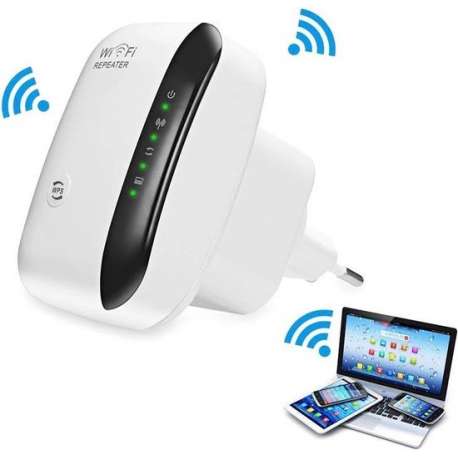 LOUZIR Wifi Versterker 300Mbps - Repeater - Stopcontact - Draadloos en Bedraad-Signal Booster U23