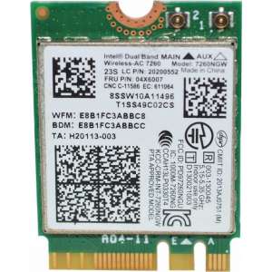 Lenovo 04X6007 - Wilkins Peak 2 7260 2*2 11ac+BT M.2 Card Wake