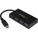 4 Port USB 3.0 Hub w/ USB-C & Power Adap