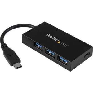 4 Port USB 3.0 Hub w/ USB-C & Power Adap