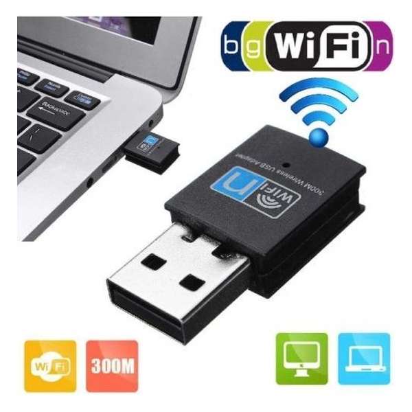 Wireless wifi dongle 300 Mbps super snel adapter