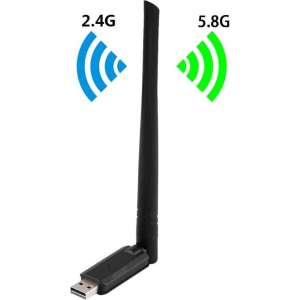 EDUP EP-AC1666 Dual Band 11AC 650Mbps Hoge snelheid draadloze USB-adapter WiFi-ontvanger, stuurprogramma gratis