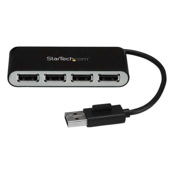 4 Port Portable USB 2.0 Hub with Cable