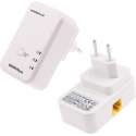 2 STKS 7HP120 200Mbps Powerline Netwerk Mini Homeplug AV Ethernetbrug, EU Plug (Wit)