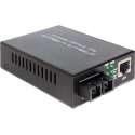 DeLOCK 86216 netwerk media converter 100 Mbit/s 1310 nm Multimode Zwart