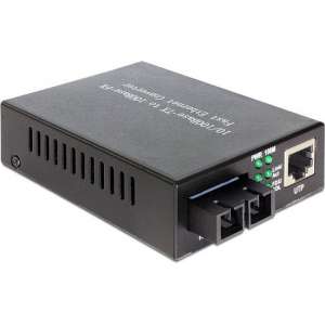 DeLOCK 86216 netwerk media converter 100 Mbit/s 1310 nm Multimode Zwart