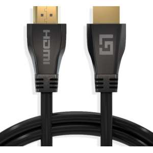 LifeGoods HDMI Ultra High Speed 2.1 Kabel - Ethernet - Male to Male Cable - Zwart - 1.5 m