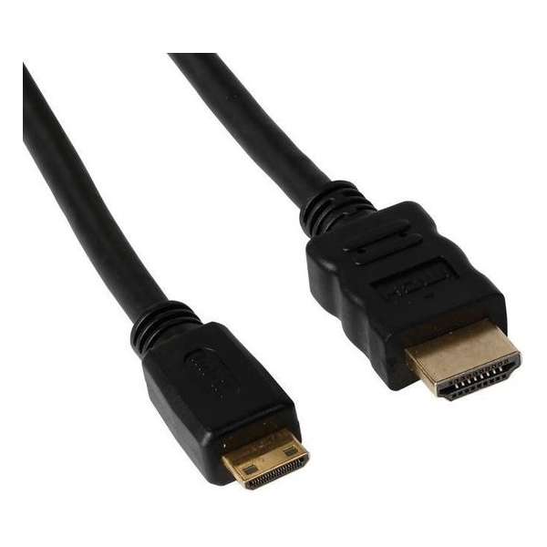 Valueline High Speed HDMI-kabel met ethernet - HDMI naar HDMI mini-connector - 1,50 m - zwart