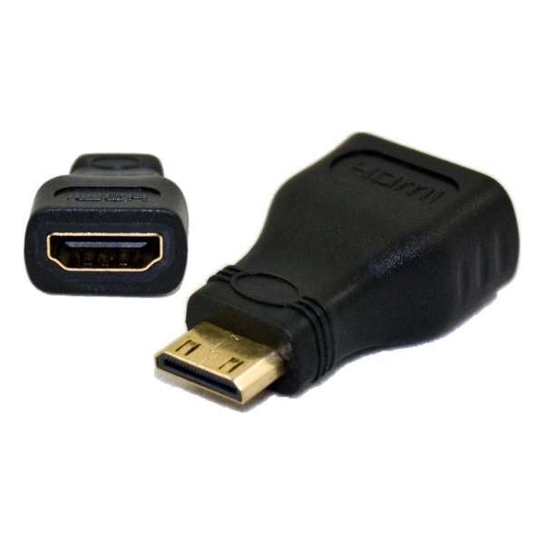 Mini HDMI naar HDMI Adapter 1080P Gold Plated