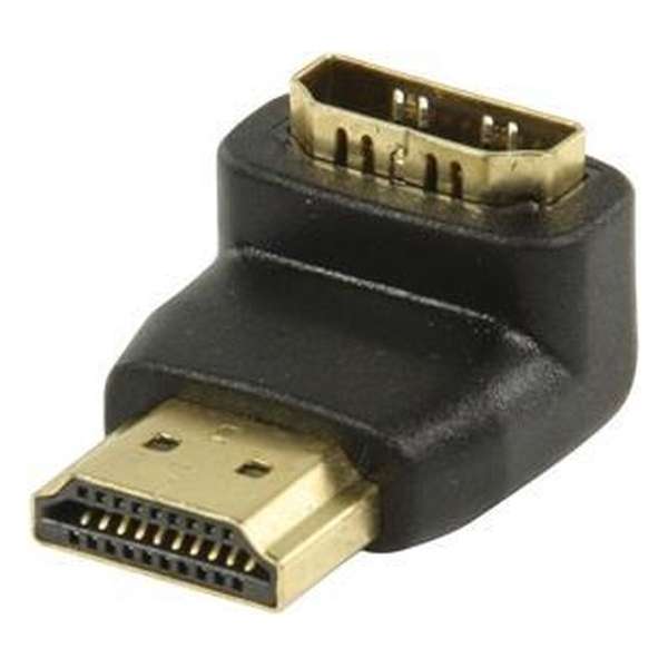 Valueline HDMI-adapter HDMI-connector 90° gehoekt - HDMI input  zwart