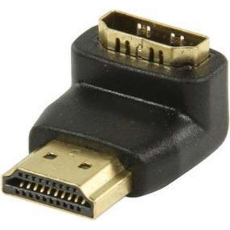 Valueline HDMI-adapter HDMI-connector 90° gehoekt - HDMI input  zwart