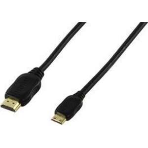 Valueline - 1.4 High Speed HDMI naar Mini HDMI kabel - 1 m - Zwart