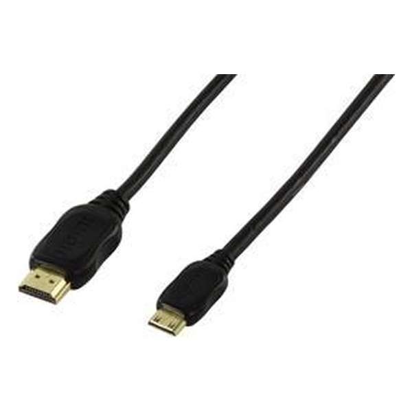 Valueline - 1.4 High Speed HDMI naar Mini HDMI kabel - 1 m - Zwart