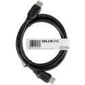 Valueline High Speed HDMI-kabel met ethernet HDMI-connector - HDMI-connector 2,00 m zwart