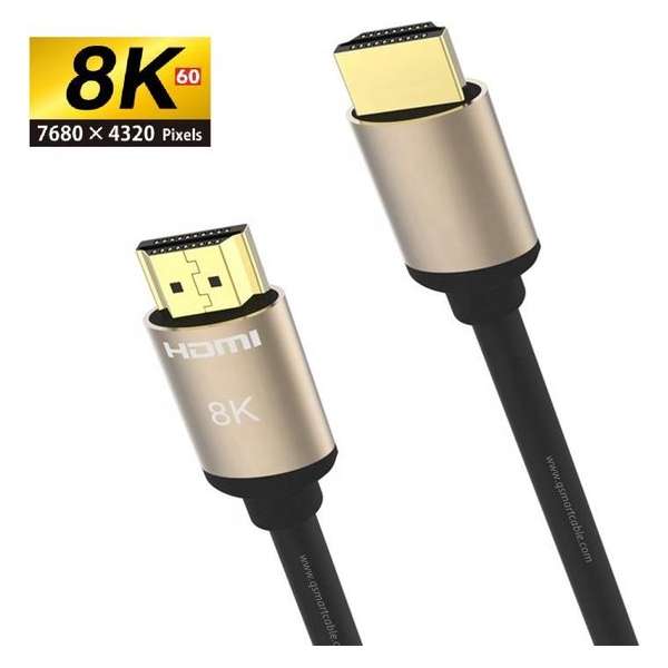 SBVR | HDMI 2.1 Kabel | Male to Male | Gold Plated | 4K@120Hz | 8K@60Hz | 48 Gbit/s | HDCP2.2 | 2.5 meter