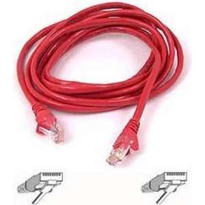 Belkin Cable patch CAT5 RJ45 snagless 0.5m red