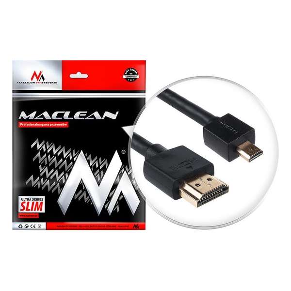 HDMI 1.4-kabel Maclean MCTV-723 HDMI naar micro HDMI | 3,0 meter