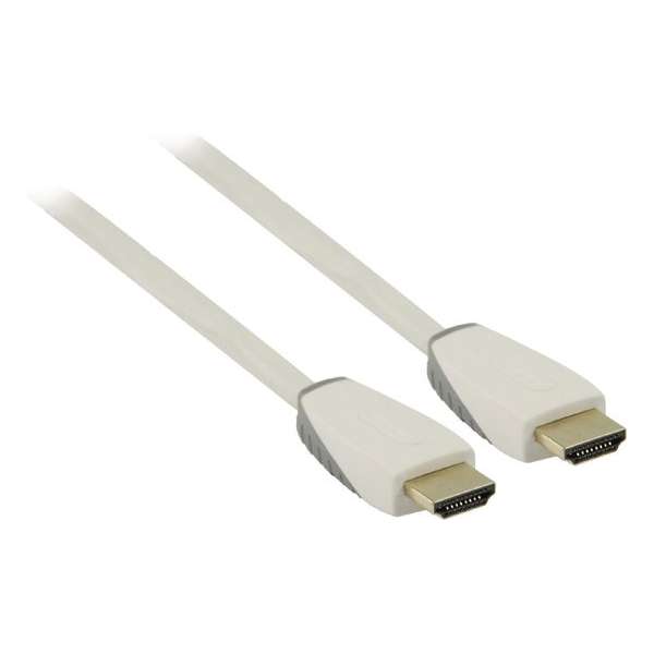 Bandridge witte HDMI kabel versie 1.4 met vergulde contacten - 1 meter