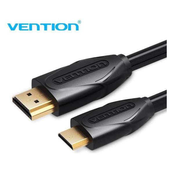 Vention Mini HDMI naar HDMI kabel Full HD 1080P - Gold Plated - 1.5 Meter