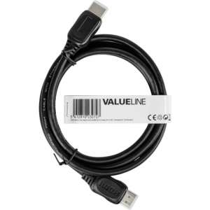 Valueline High Speed HDMI-kabel met ethernet HDMI-connector - HDMI-connector 1,00 m zwart