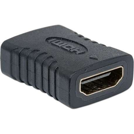 HDMI Stekker - Verguld - Zwart - Koppelstuk om HDMI kabels te verlengen | adapter |