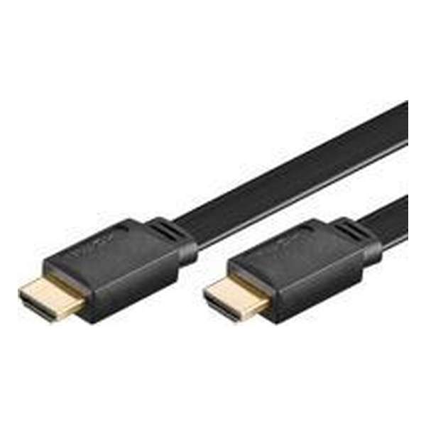 Goobay HDMI kabel plat - zwart - 1 meter