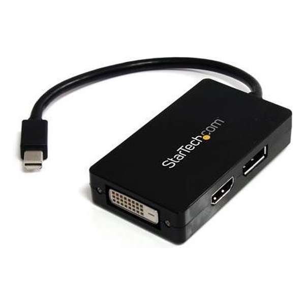 StarTech.com A/V-reisadapter: 3-in-1 Mini DisplayPort naar DisplayPort DVI- of HDMI-converter