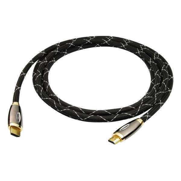 Ninzer® Premium HDMI kabel HD, FHD, 4K vergulde connectoren 2 meter