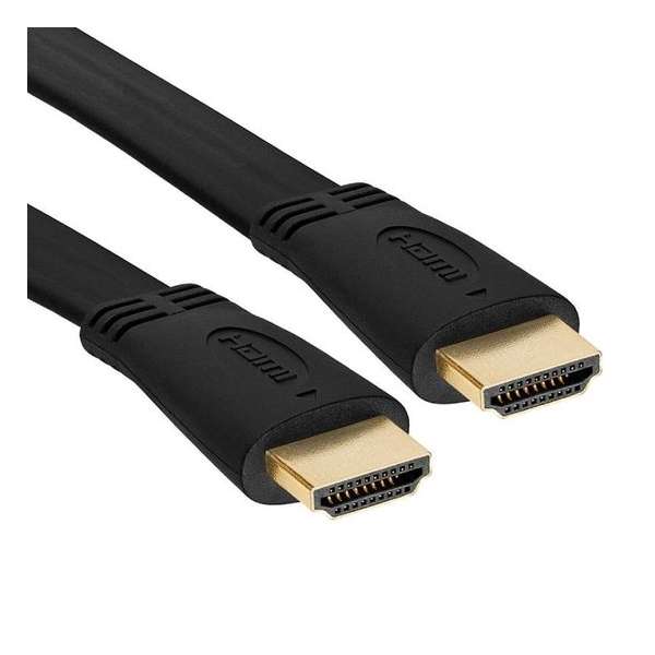 Valueline Platte High Speed HDMI -kabel met ethernet HDMI-connector - HDMI-connector 1,50 m zwart