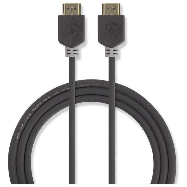 Nedis Ultra High Speed HDMI-kabel male-male 2 mtr antraciet