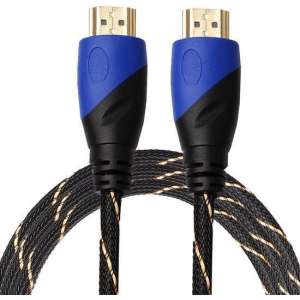 HDMI kabel 1.8 meter - HDMI naar HDMI - 1.4 versie - HDMI 19 Pin Male naar HDMI 19 Pin Male Connector kabel - Nylon black line