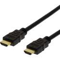 DELTACO HDMI-1040D-FLEX Flexibele HDMI-kabel, High Speed HDMI met Ethernet 4K, UltraHD bij 60 Hz, 4 m, Zwart