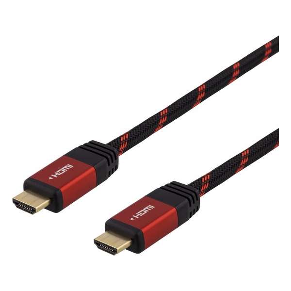 DELTACO GAMING GAM-016 High Speed HDMI kabel met Ethernet - 4K 60Hz - 3 meter