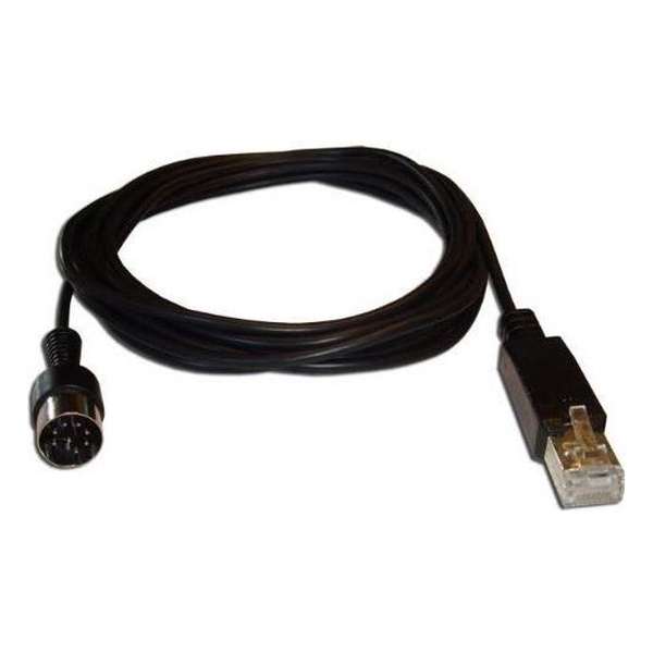 Cavus RJ45 naar 8-pins DIN Powerlink PL8 kabel voor B&O / zwart - 1,8 meter