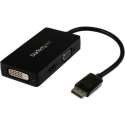 StarTech.com A/V-reisadapter: 3-in-1 DisplayPort naar VGA DVI- of HDMI-converter