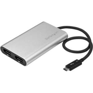 StarTech.com Thunderbolt 3 naar Dual DisplayPort adapter 4K 60Hz Mac en Windows compatibel