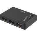 DELTACO PRIME HDMI-7005, 4 Poorts HDMI 1.4a splitter, met 3D, 4K en HDCP 1.3 ondersteuning