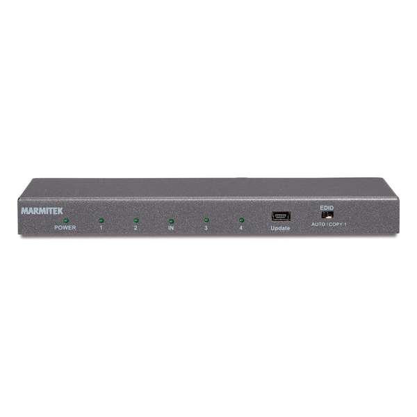 Marmitek Split 614 UHD 2.0 HDMI splitter - 3D - 4K60 (4:4:4) - HDCP 2.2 - metalen behuizing